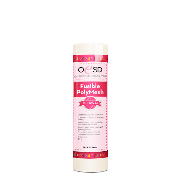 Fusible Polymesh CutAway - 10"x 10 yds