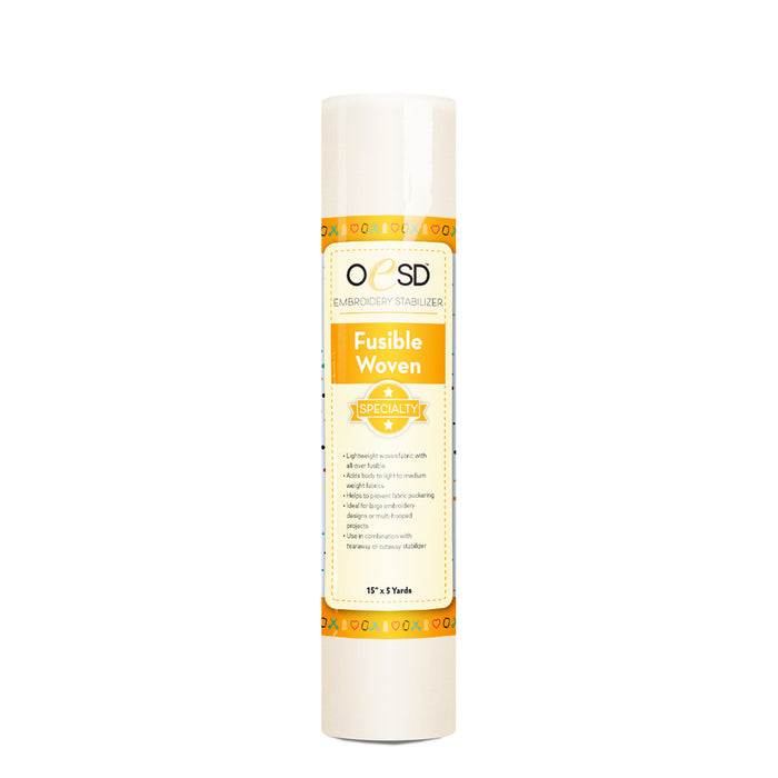 Fusible Woven - White 15" x 5 yds