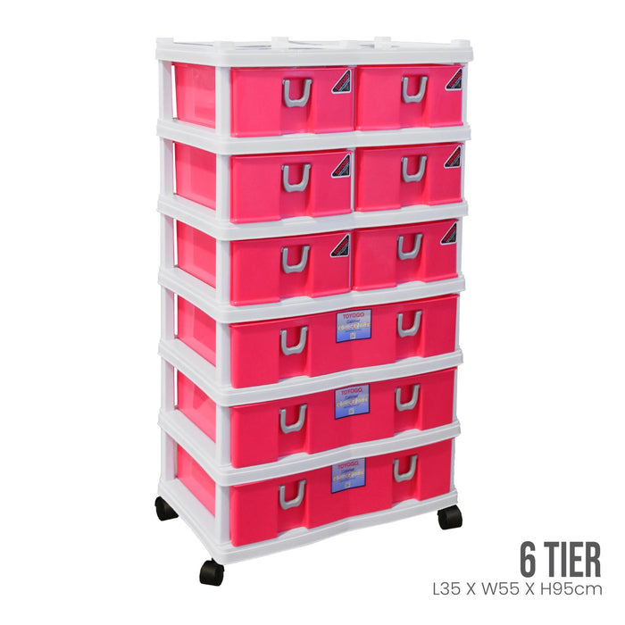 FUTAGO 6 TIER TWIN DRAWER - 9 DRW (912-6)