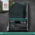 Garden Flag 12"x18.5" - Black