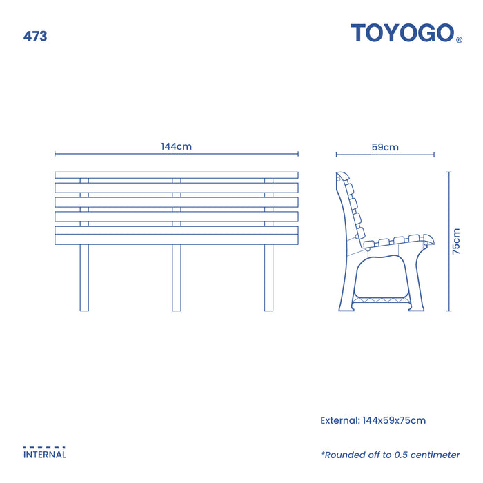 GARDEN LONG BENCH (473)