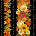 Give Thanks - Harvest 11" Stripes - HARVEST-CM4131  BLACK