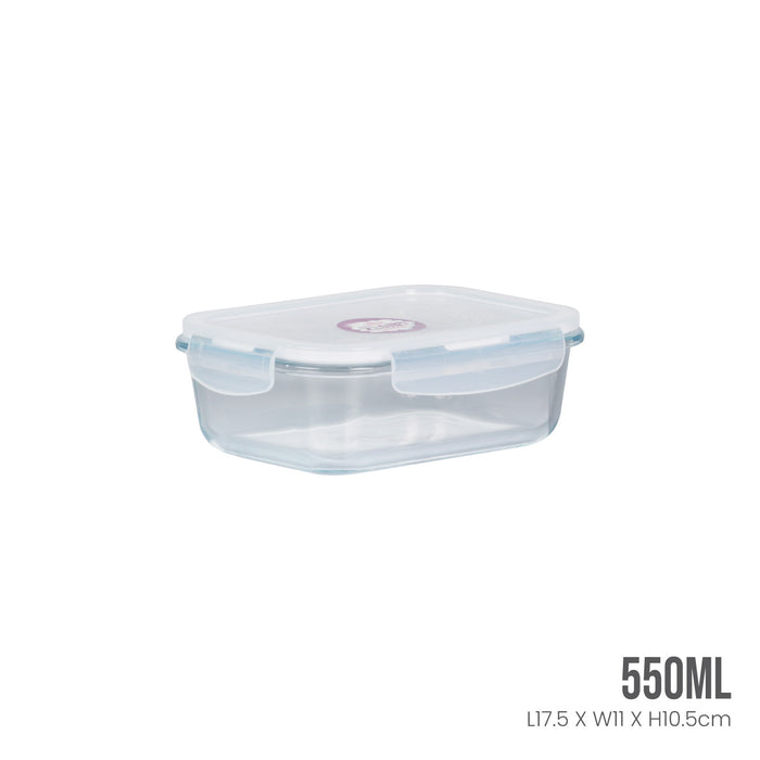 GLASS CONTAINER AIR-TIGHT RT 550ML 4001 (HFH8917)