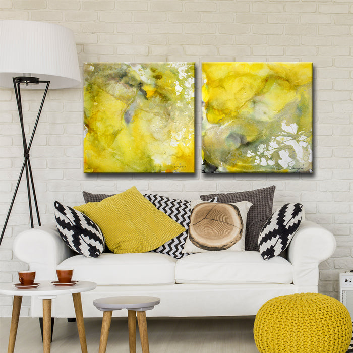 Glimmer No. 1/2' Wrapped Canvas Wall Art