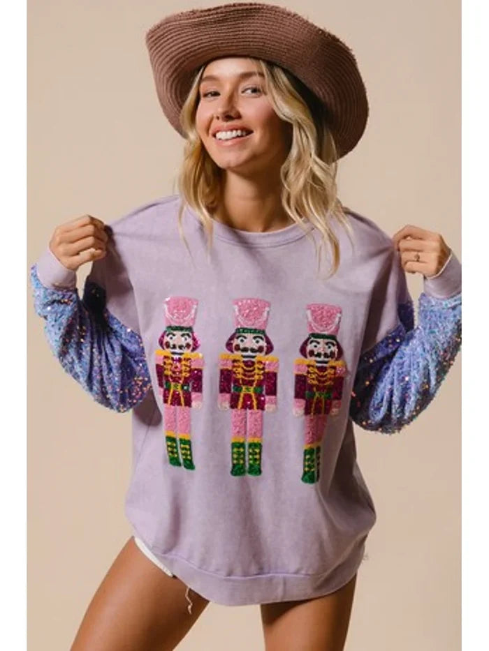 Glitter Women sweatshirt Merry Christmas - myfunfarm
