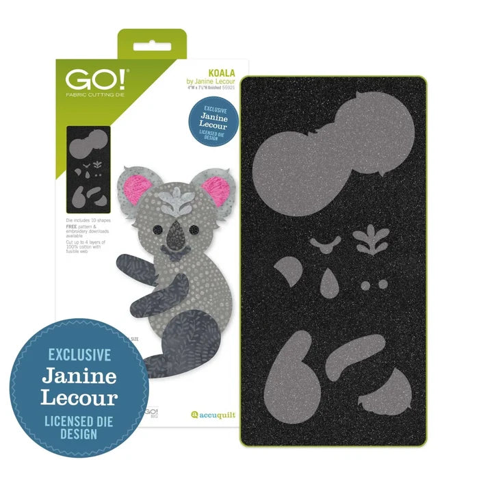 GO! Koala Die by Janine Lecour - Accuquilt