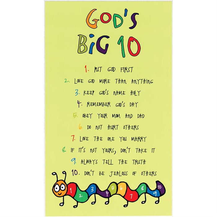 God's Big 10  Wall Plaque