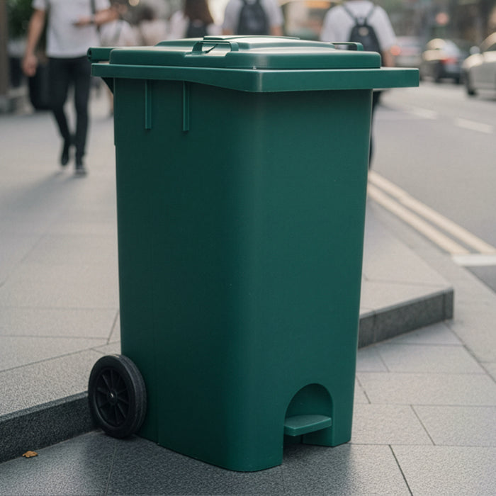 GRANDE RECYCLE STEP BIN W WHL 240L (1010-GRN)