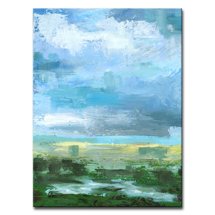 'Gray Blue Sky No. 2' Wrapped Canvas Wall Art