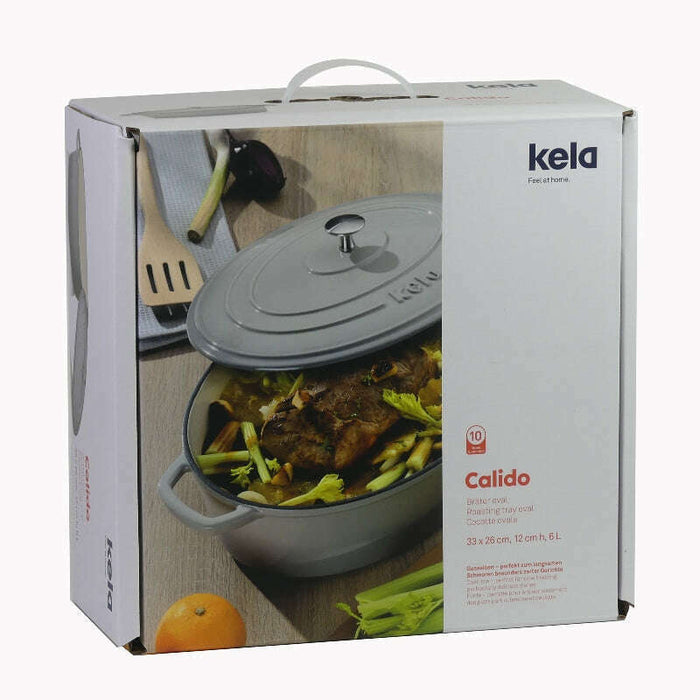 Grey Roasting Tray Round Calido 2.5L Dutch Ovens Grey Roasting Tray Round Calido 2.5L Grey Roasting Tray Round Calido 2.5L Kela