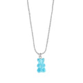 Gummy Bear Pendant Necklace, Blue