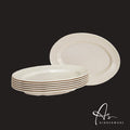 HANA 11INCH OVAL PLATE 6S (AS1311-6)
