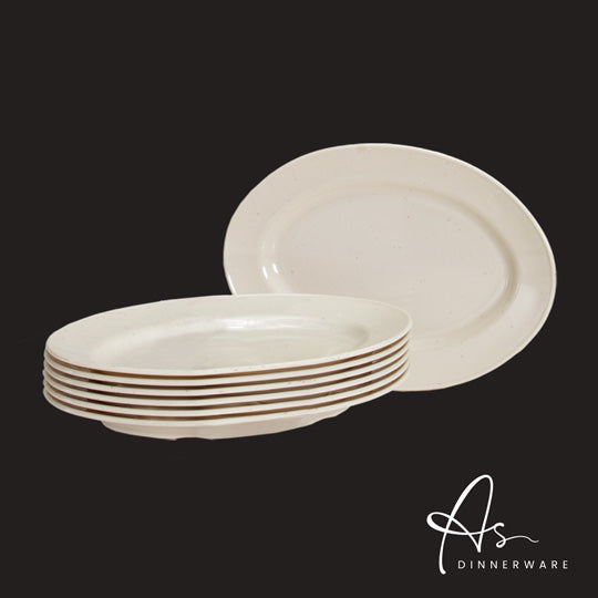 HANA 12INCH OVAL PLATE 6S (AS1312-6)