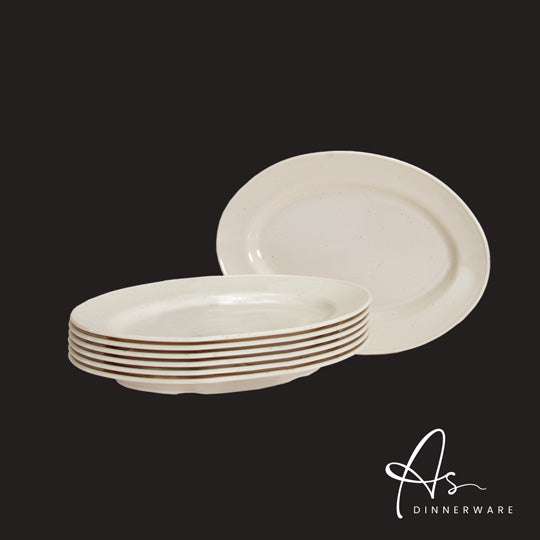 HANA 9INCH OVAL PLATE 6S (AS1309-6)