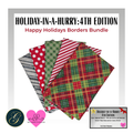 Happy Holidays Border Bundle - 5 Half-yards