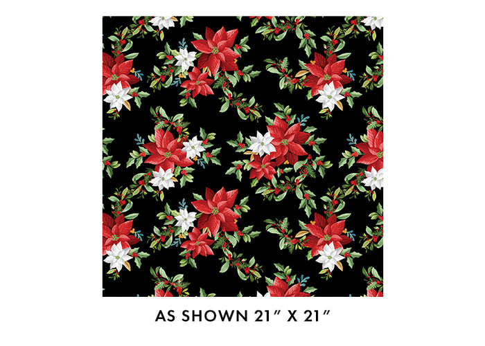 Heartland Holiday - Poinsettia Bouquet Black - 15175-12