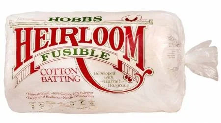Heirloom Fusible Cotton Blend Batting - 90" x 108"