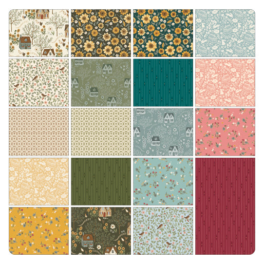 Heirloom Garden 5" x 5" Squares, 42pc