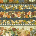 Hello Fall - Border Stripe, Florals, Pumpkins Denim - AWHDM2391467