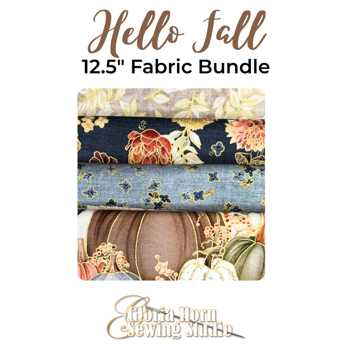 Hello Fall - Fabric Bundle | Four 12.5” x WOF