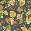 Hello Fall - Tossed Florals Denim - AWHDM2391867