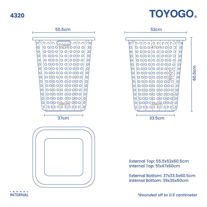 HIGHLY LAUNDRY BASKET (L) (4320)