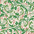 Holiday Nouveau - Holiday Leaves & Berries Cream -  15148M-07