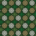 Holiday Nouveau - Holiday Medallions Forest Green - 15152M-45