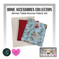Home Accessories Winter Table Runner Fabric Kit