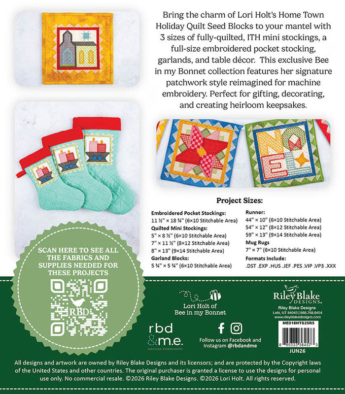 Home Town Holiday Stockings & Small Projects