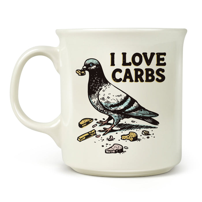 "I LOVE CARBS" MUG