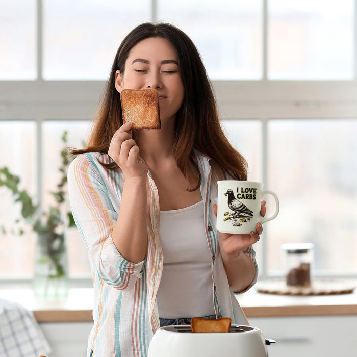 "I LOVE CARBS" MUG