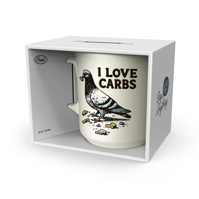 "I LOVE CARBS" MUG