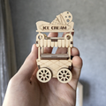 Ice Cream Cart (3D puzzle) Medium Draftboard - (1/8")