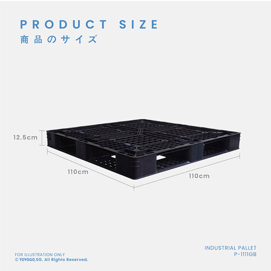 IND PALLET FOR GENERAL USE (BLACK/GREEN) (P1111)