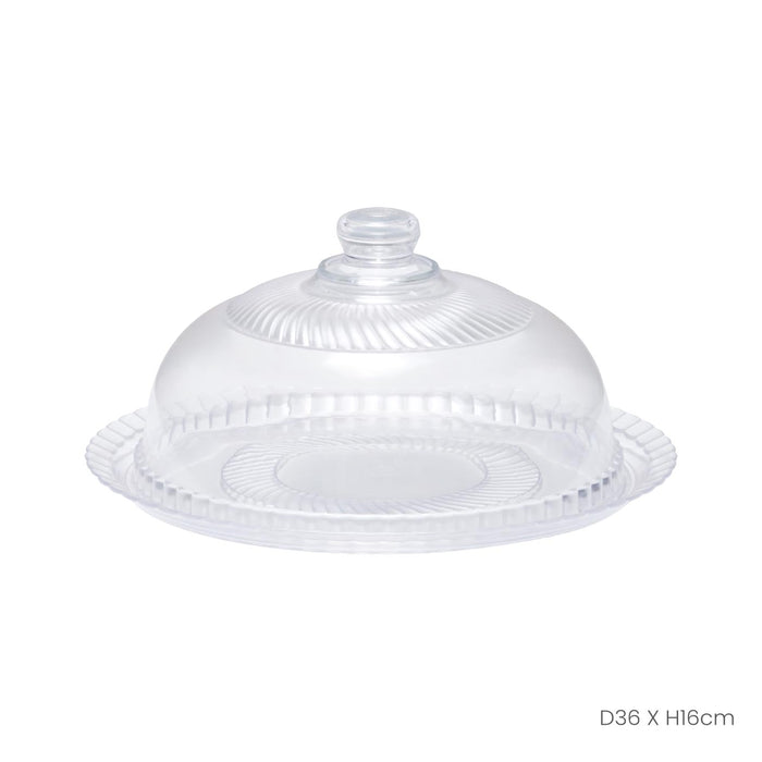 KAJITSU CAKE TRAY W DOME LID (9015)