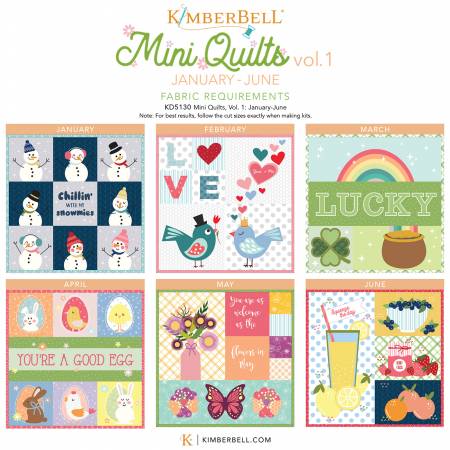 Kimberbell - Mini Quilts Volume 1 January - June