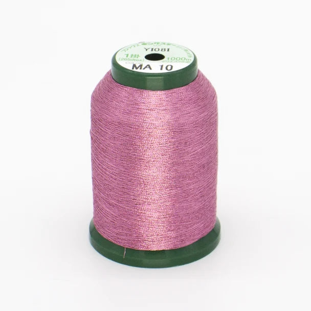 KingStar Metallic Embroidery Thread - Carnation Pink (MA10)