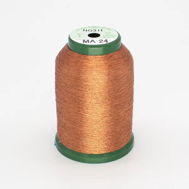 KingStar Metallic Embroidery Thread - Orange (MA24)