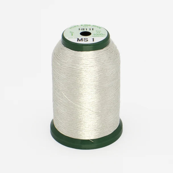 KingStar Metallic Embroidery Thread - Silver (MS1)