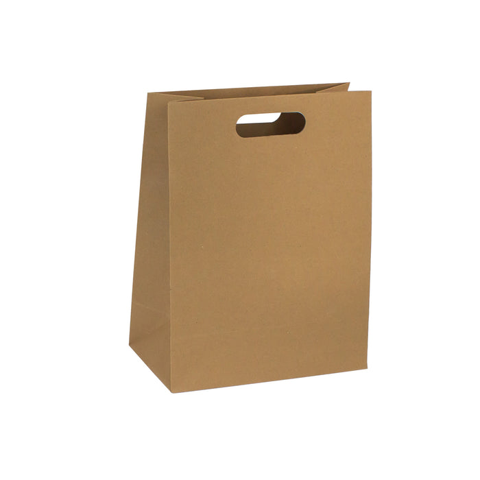KRAFT DIE CUT HANDLE PAPER BAGS