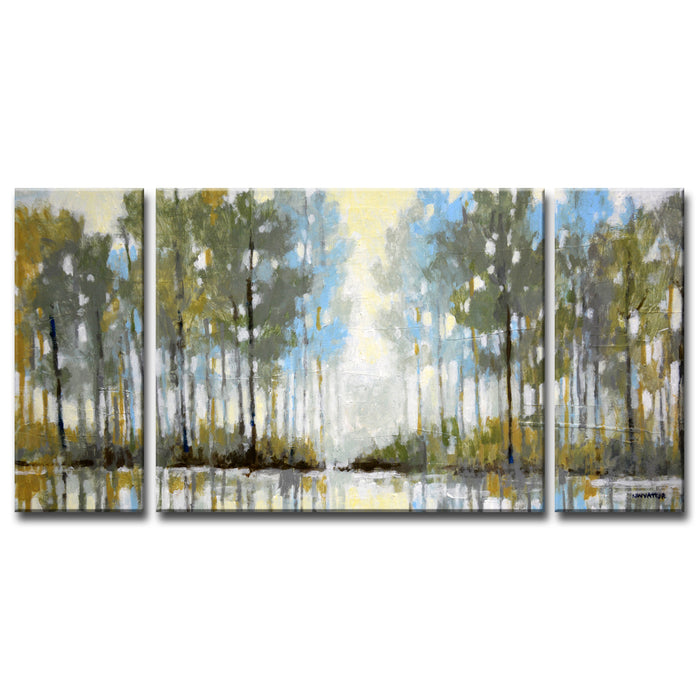 'Lakeside View No. 3' Wrapped Canvas Wall Art
