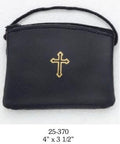 Large Black Leather Burse