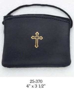 Large Black Leather Burse