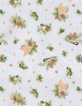 Let it Snow-Man! - Birds & Pine Toss Gray - 3017 27757 972