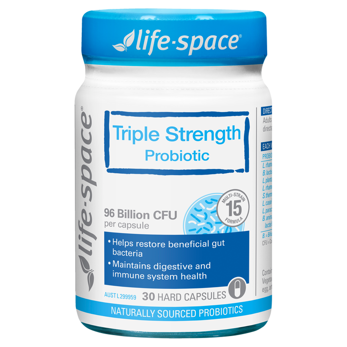 LIFESPACE Triple Strength Probiotic 96 Billion 30 Capsules - myernk