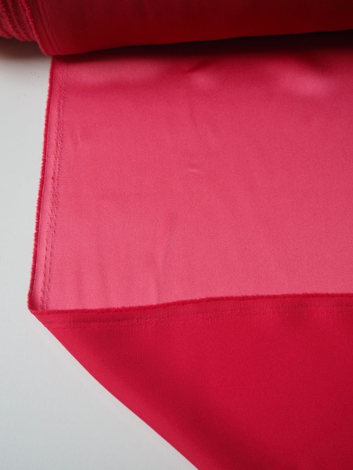 Light Red Lightweight Satin