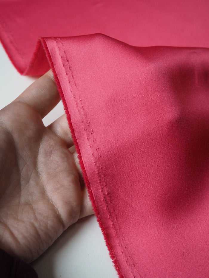Light Red Lightweight Satin