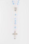 Lourdes Water Rosary blue