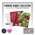 Love & Cheer Farmers Market Placemats Fabric Kit